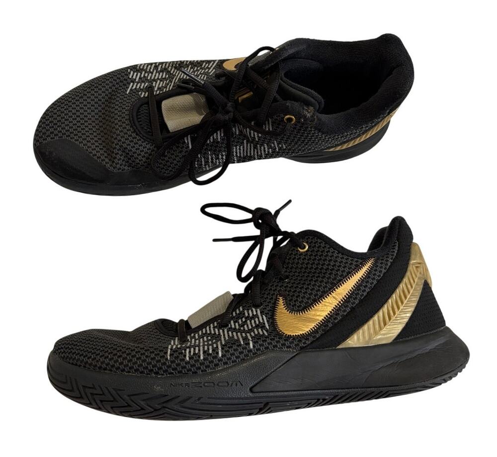 Nike Mens 12 Kyrie Flytrap II AO4436-004 Black Basketball Shoes Sneakers